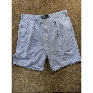 Polo Ralph Lauren Pleated Check Tyler Shorts Men's Size 36